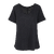 Lily V-neck Tee Black XL Linen v-neck tee 