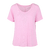 Lily V-neck Tee Pink XL Linen v-neck tee 