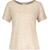 Millie Tee Sand Melange L Linen r-neck tee 