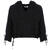 Nikki Top Black S Linen slub hoodie 