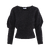 Cath Sweater Black S Mohair puffed sweater 