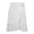 Elana Skirt White L Linen wrap skirt 