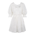 Kinsley Dress White M Crinkle cotton lace dress 