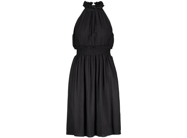 Margit Dress Black XS Halterneck viscose dress 